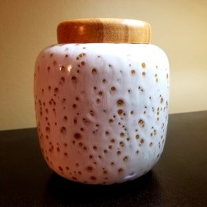 NWT Decorative Earthenware Canister